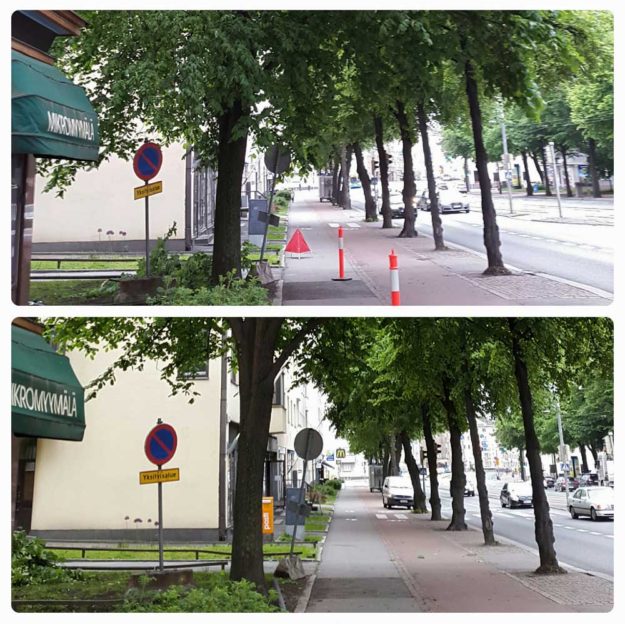 puiden hoitoleikkaus kaupungissa