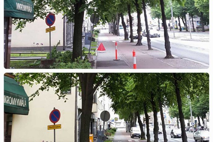 puiden hoitoleikkaus kaupungissa